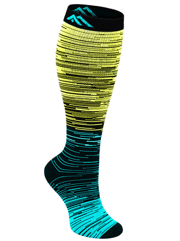 1-Pair Green Gradient Compression Socks ( 20-30MMHG) | Actinput ...