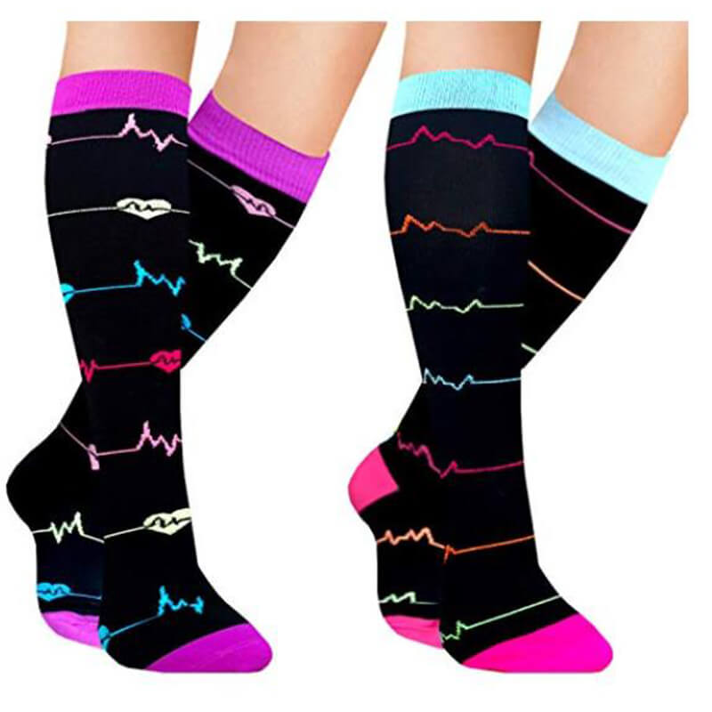 2-Pairs ECG Compression Socks 20-25 mmHg for Man and Woman-1