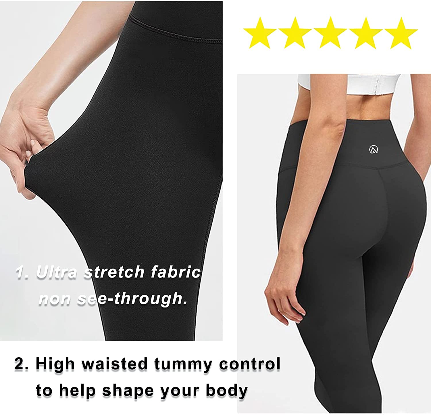 ACTINPUT Fleece Lined Leggings Women High Waist Thick Thermal