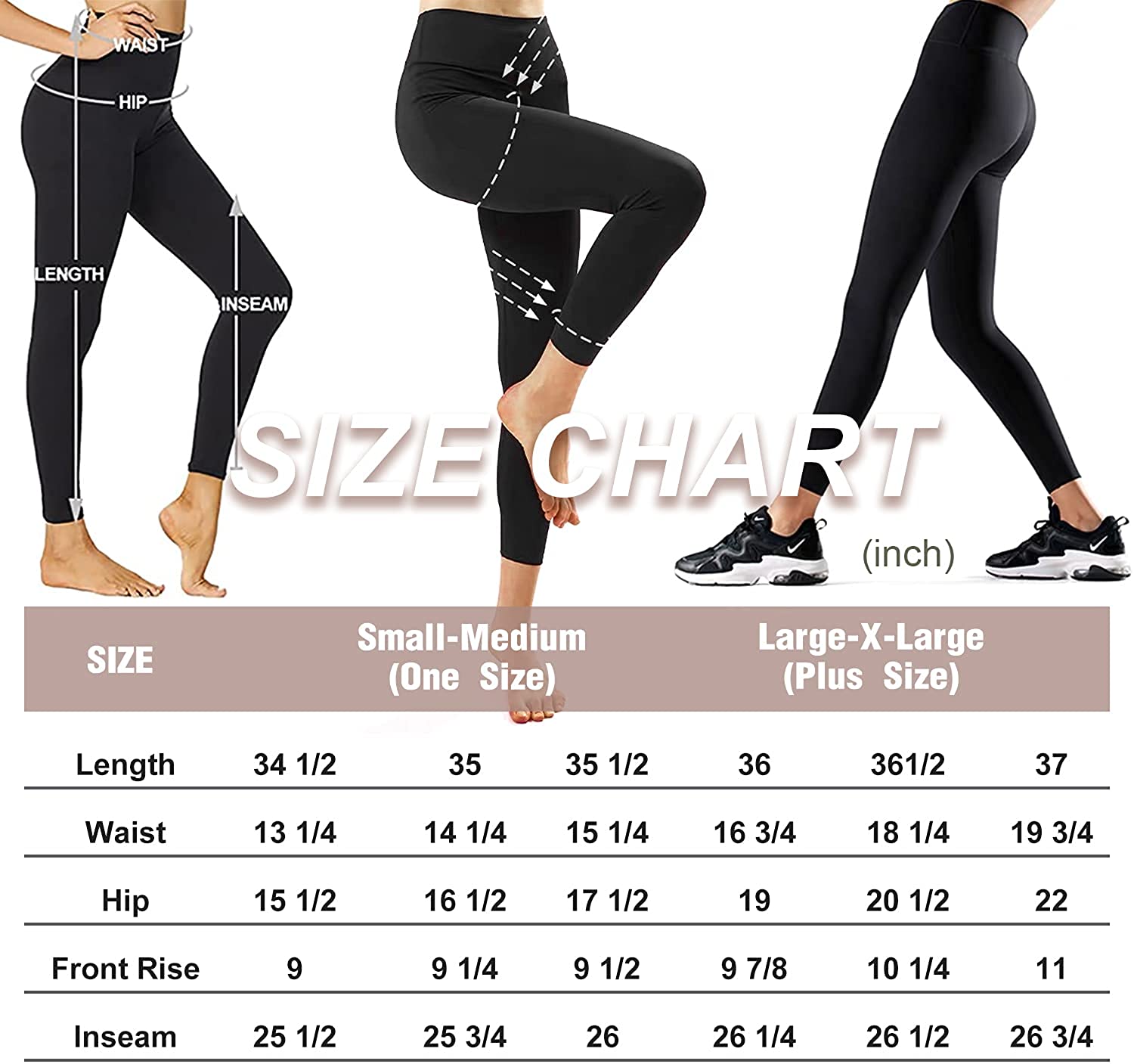 3 Pack Cool Set High Waisted Leggings for Women – ACTINPUT