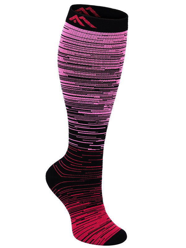 1-Pair Pink Gradient Compression Socks ( 20-30MMHG) | Actinput ...