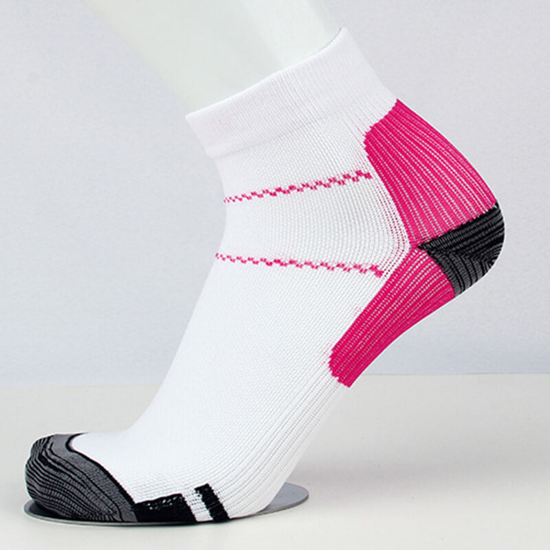 Pink Athlete-Plantar Fasciitis Support Ankle Socks